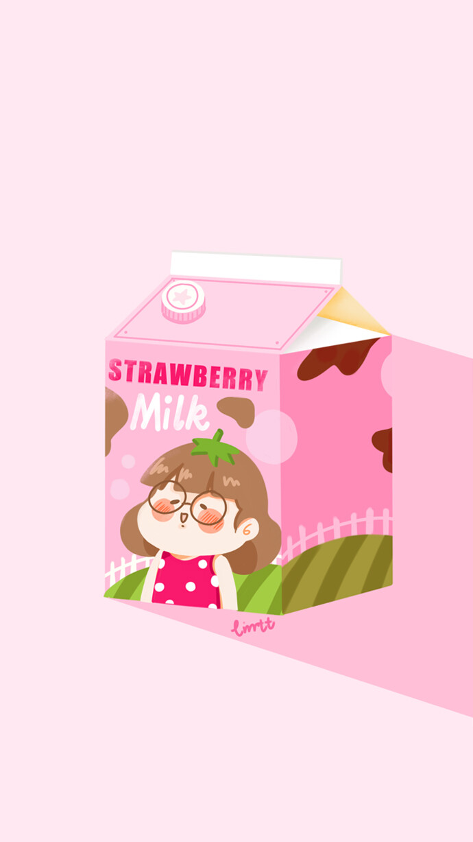 日本草莓牛奶壁纸图片