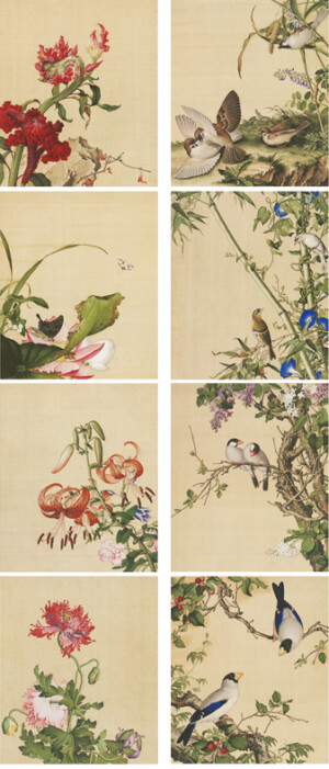 郎世宁花鸟图轴- 故宫博物院