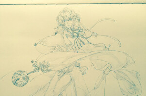 古风 梦间集 金铃索 临摹 线稿 手绘 by一落赤契