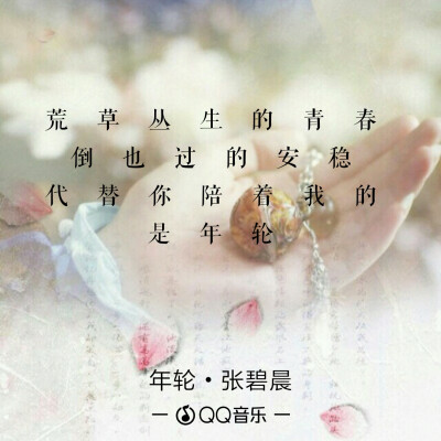 《花千骨》插曲
年轮 ．张碧晨