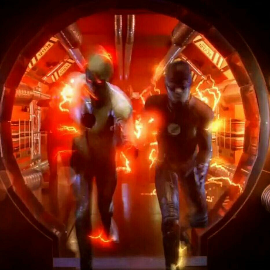 The Flash and the reverse flash.