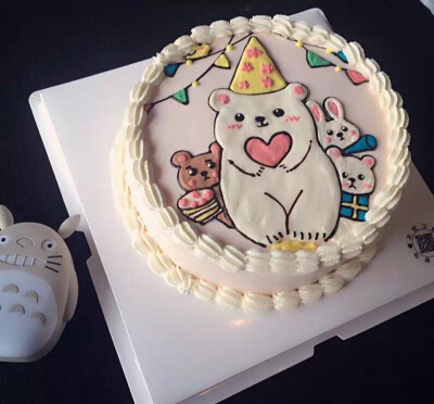 小白熊生日蛋糕