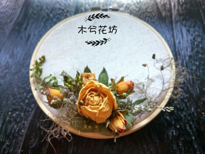 绣圈上的花朵，绣圈装饰品