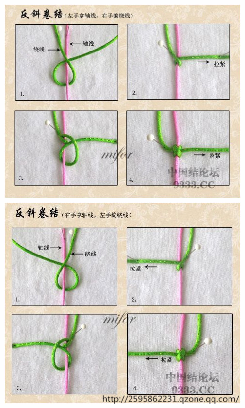 中国结基本---反斜卷结