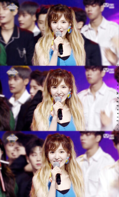 # 170720 MCOUNTDOWN MC 孙承欢精修
# 孙承欢Wendy #0221 #高音温