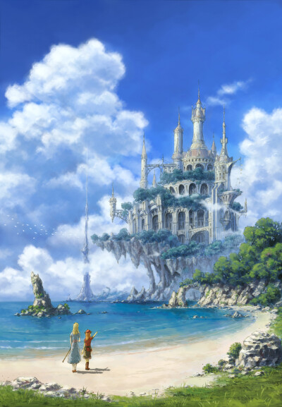 夏のお城 绘师：とまナイツ 本作品pixiv id=21198607