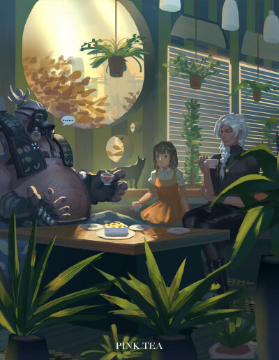 PINK TEA#ROADHOG PHARAH ANA
午后茶会#路霸 法拉 安娜