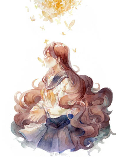 〖凉糕〗水印见作者 水彩 唯美