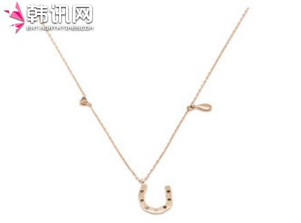 韩智敏同款半圆重工复古项链。品牌：trosejewelry