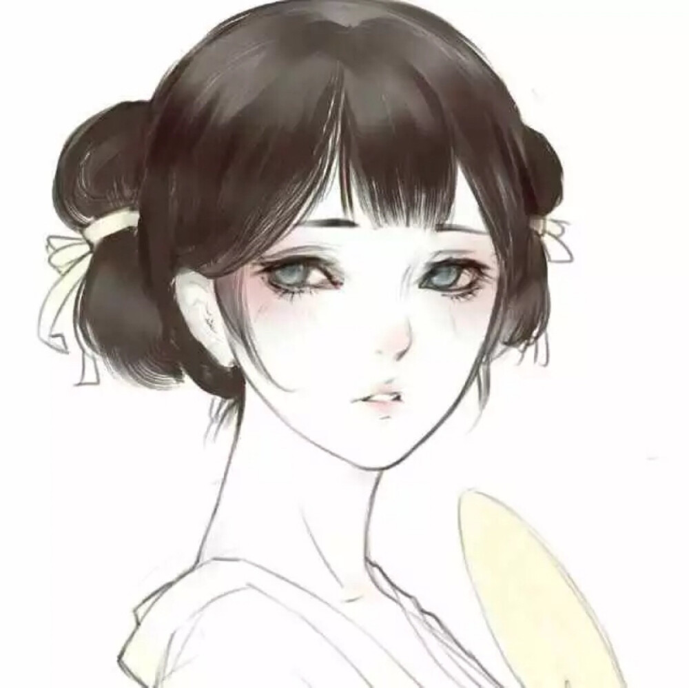 古风 少女 蓝眼 清丽