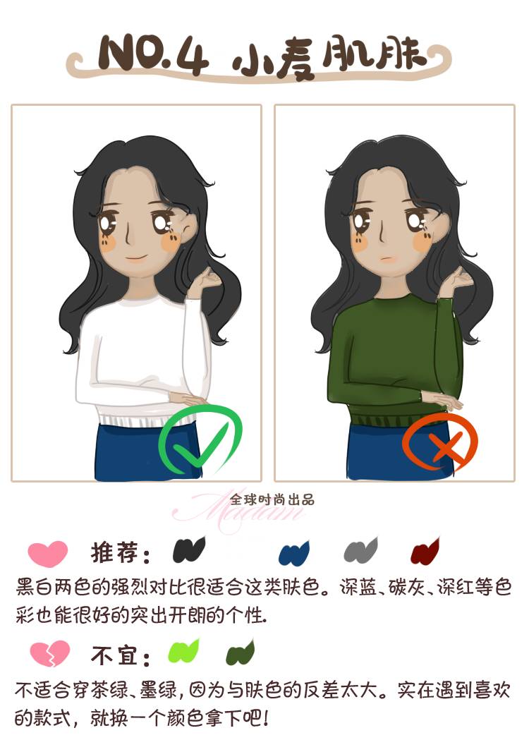 根据肤色挑衣服