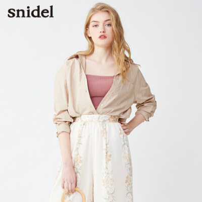 snidel 2017春夏新品 简约翻领衬衫SWFB171139