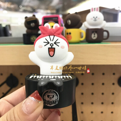 韩国代购Line Friends布朗熊可妮兔U盘16G立体卡通硅胶优盘USB2.0