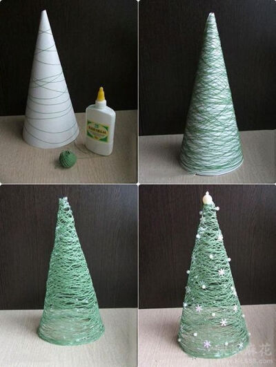 线 圣诞树 创意 DIY 精美