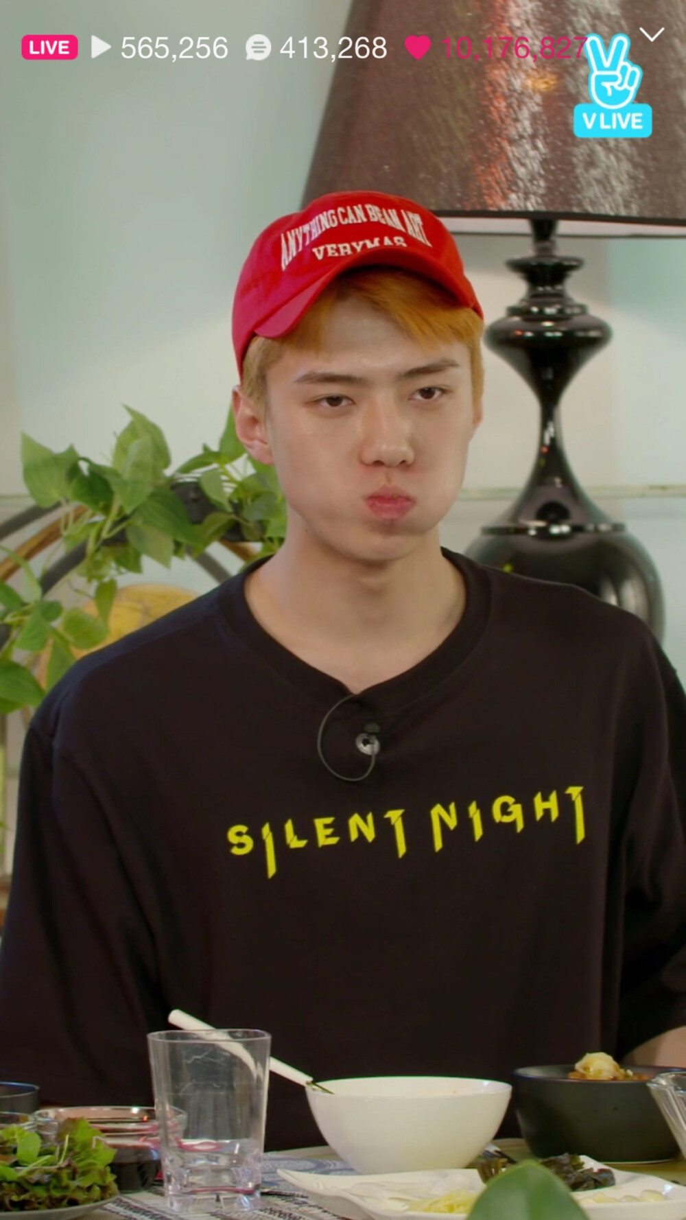 exo vlive vapp 吃播 直播 截屏 高清 sehun 吴世勋