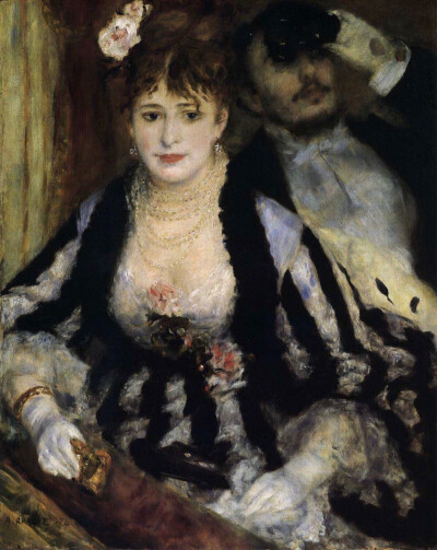 5 《包厢》（皮耶尔·奥古斯特·雷诺阿(Pierre-Auguste Renoir,1841-1919)，法国印象画派的著名画家、雕刻家）作品） 5