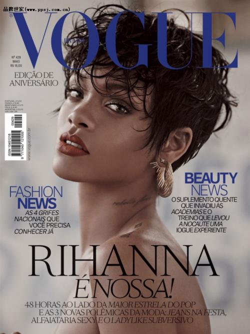 图片信息
rihanna登上《vogue》杂志巴西版2014年