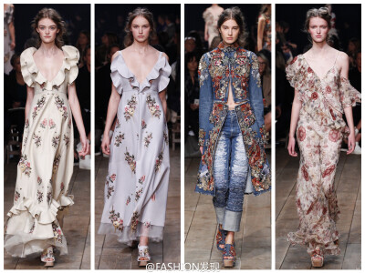  Alexander McQueen Spring 2016 RTW. 這一季從頭到腳都特別美。衣服有優雅柔美的也有帥氣性感的