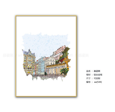 晶瓷画表面光滑亮丽 防潮 ，外观时尚 百搭，不同的画可以展示出不一样的风格