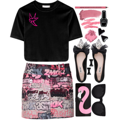 #Pink #pinkandblack #black #bright #Dark #CasualChic #city #StreetStyle #Fall #fashion