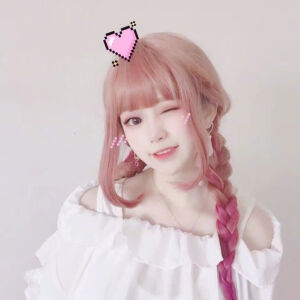 「藍栀」可爱 萝莉 闺蜜头 粉色 洛丽塔 软妹 部位 下半身 韩系 日系 欧美 原宿风 女头 森系 闺蜜头 请文明抱图丶点赞