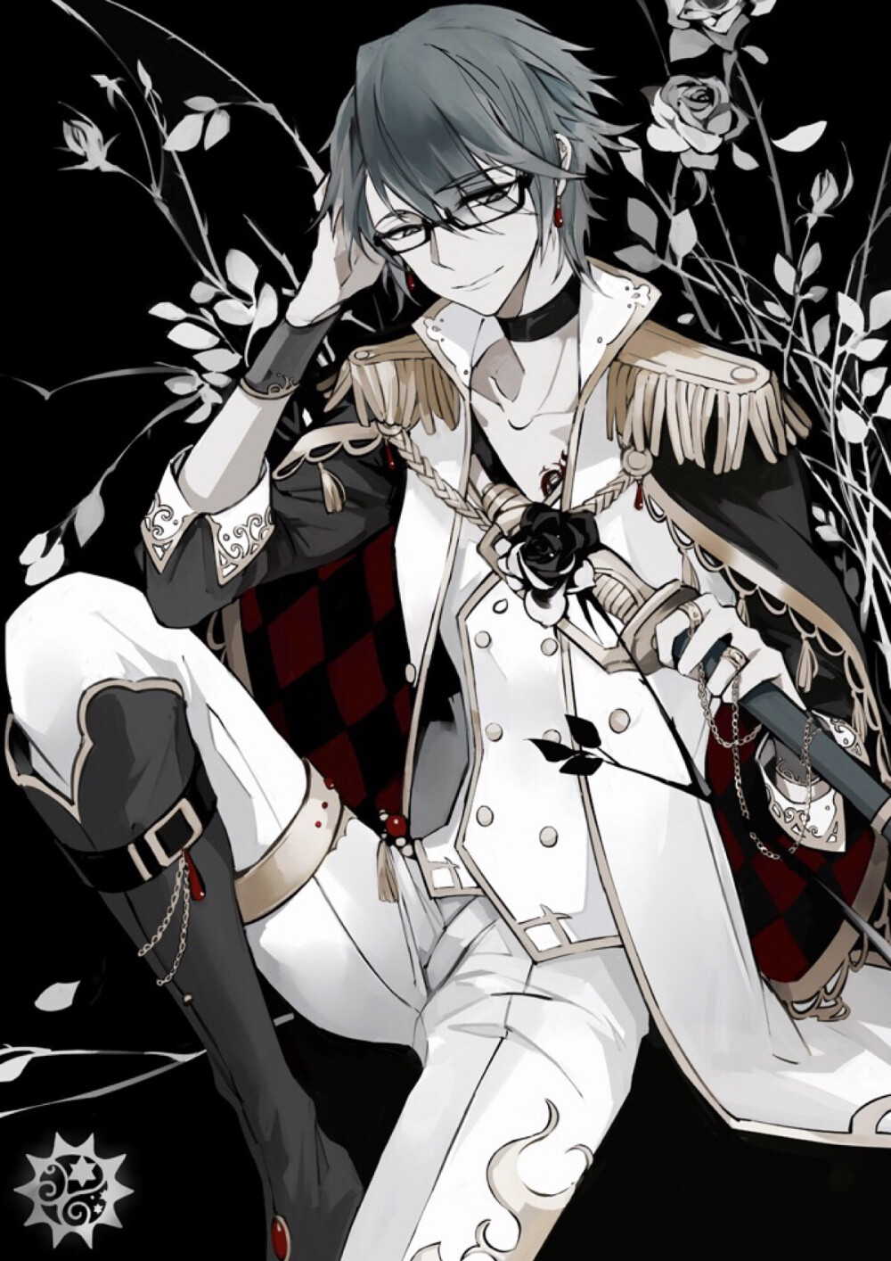 k 伏见猿比古 伏八 转自twitter 作者poi - 堆糖,美图壁纸兴趣社区