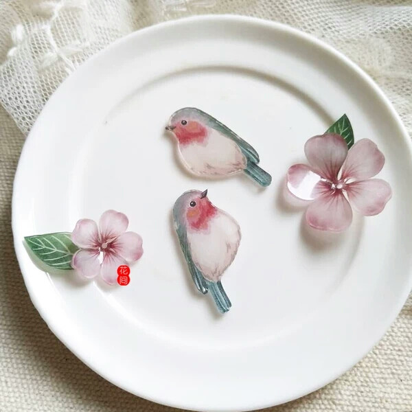 热缩片立体花朵（图片搬运）