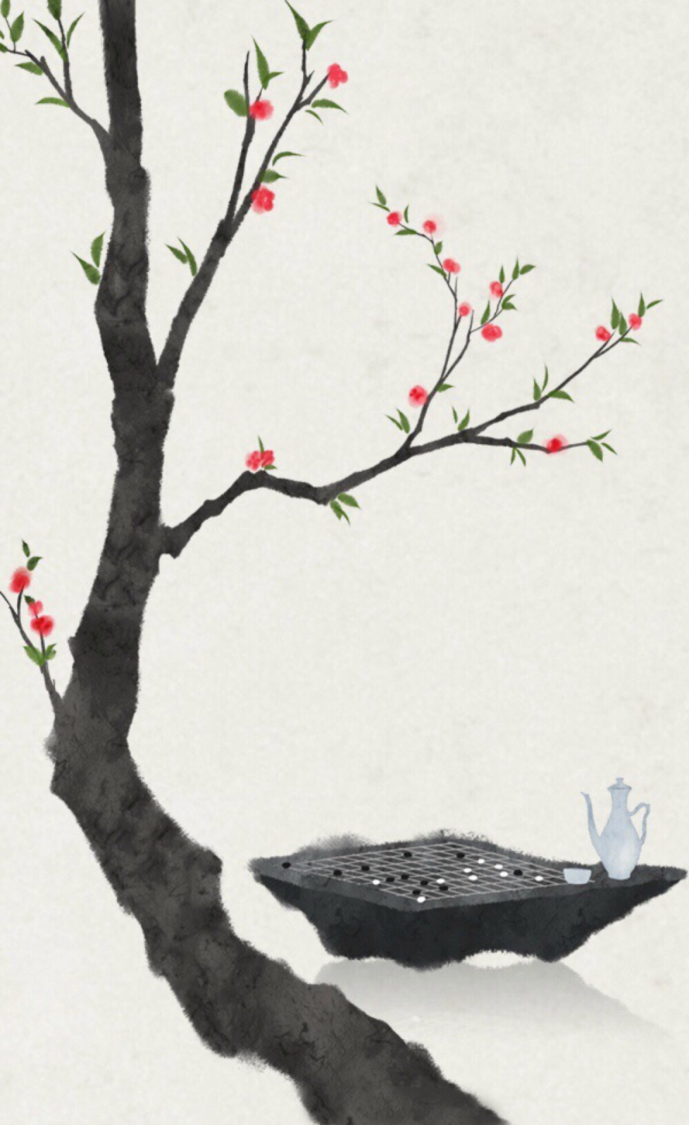 古风水墨壁纸作者石家小鬼