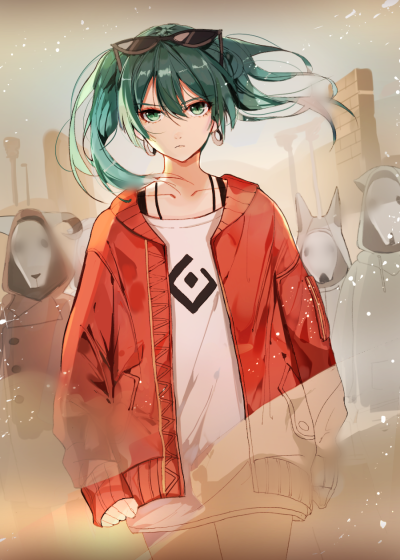 曲绘：《砂の惑星》 初音未来 绘师：NARU 本作品pixiv id=64069341