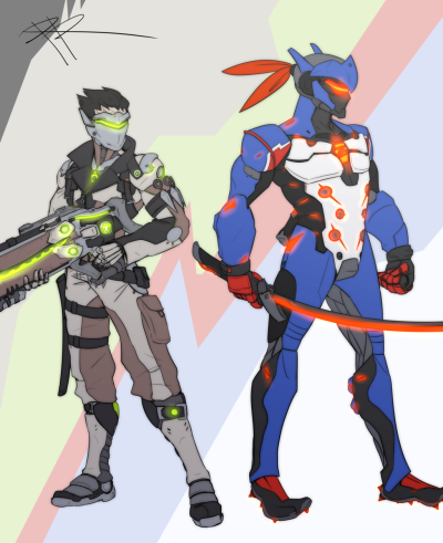 SOLDIER76 GENJI 士兵76 源氏