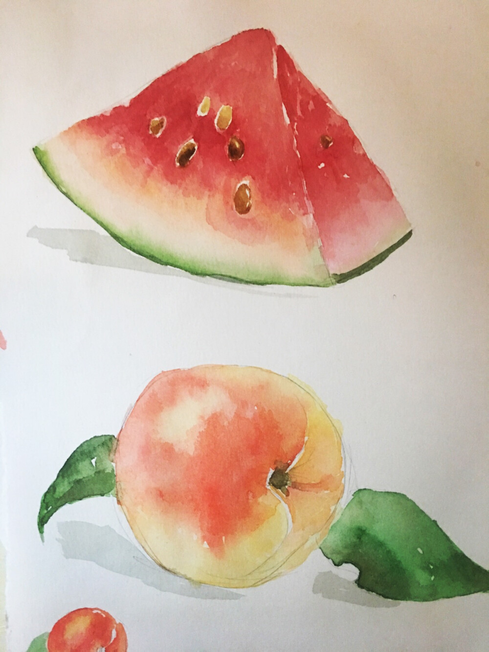 西瓜和桃