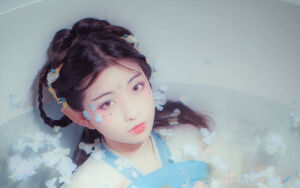 【汉服发型教程】你们要的无刘海无发包教程！超简单！学不会你找我！