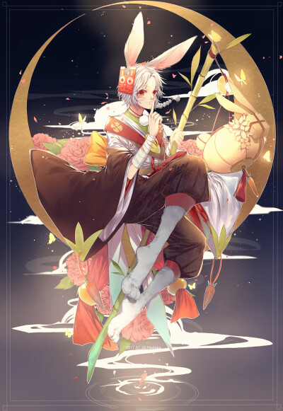 阴阳师 兔丸 绘师：Nodoka 本作品pixiv id=64121029