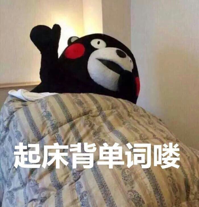 起床背单词喽~