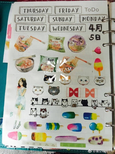 给你们看看我的手账