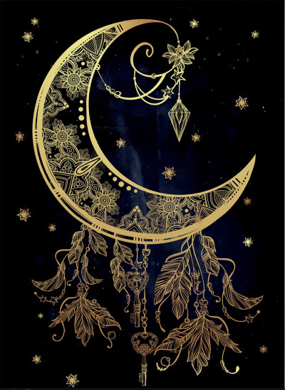 背景素材 底图 月亮镂空花纹 华丽