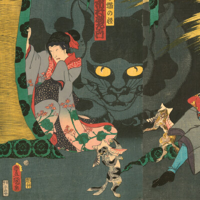浮世绘 猫 猫咪 喵喵 喵星人 手绘 和风 日本 东瀛 个性的喵星人 猫和武士 武士喵 萌宠 摄影 个性