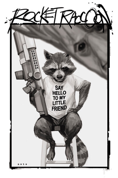 Rocket Raccoon variant cover by Phil Noto