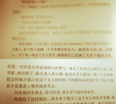 《La Dame aux Camélias》&七＆那段描述