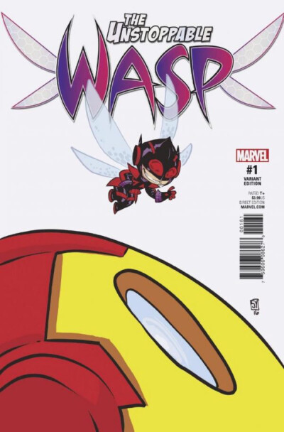 Unstoppable Wasp variant cover by Skottie Young