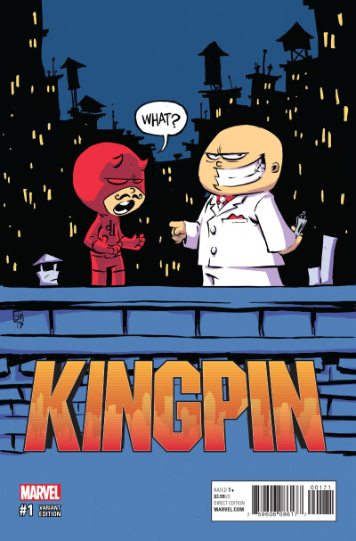 Kingpin variant cover by Skottie Young