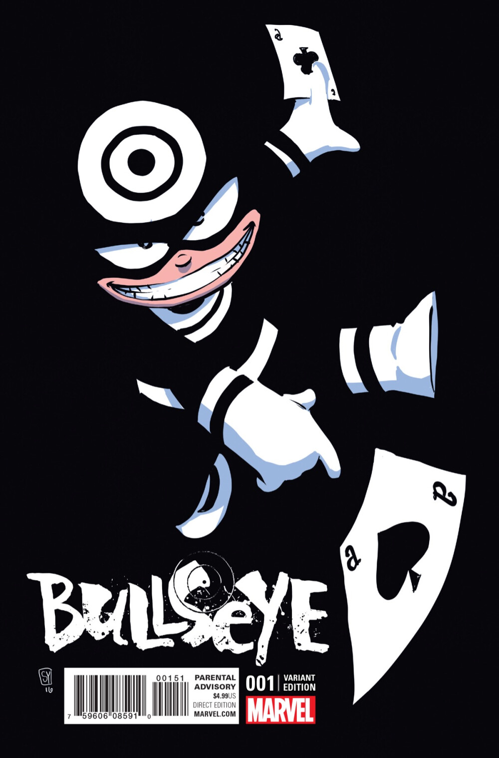 Bullseye variant cover by Skottie Young