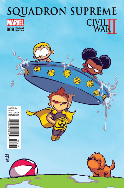 Squadron Supreme variant cover by Skottie Young