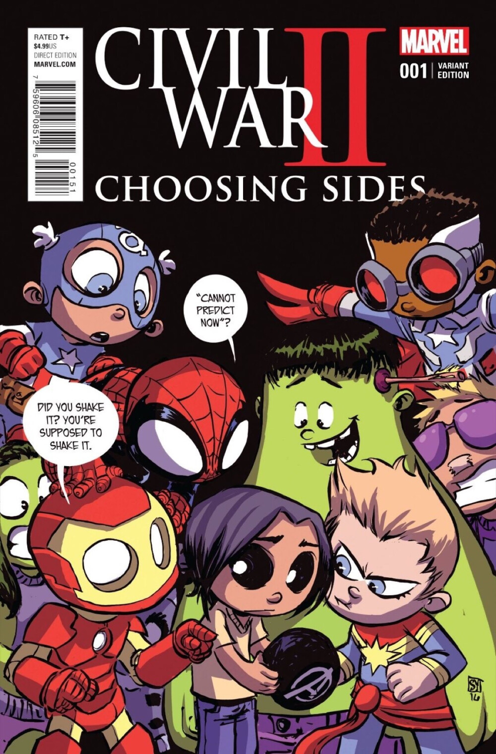 Civil War II: Choosing Sides variant cover by Skottie Young