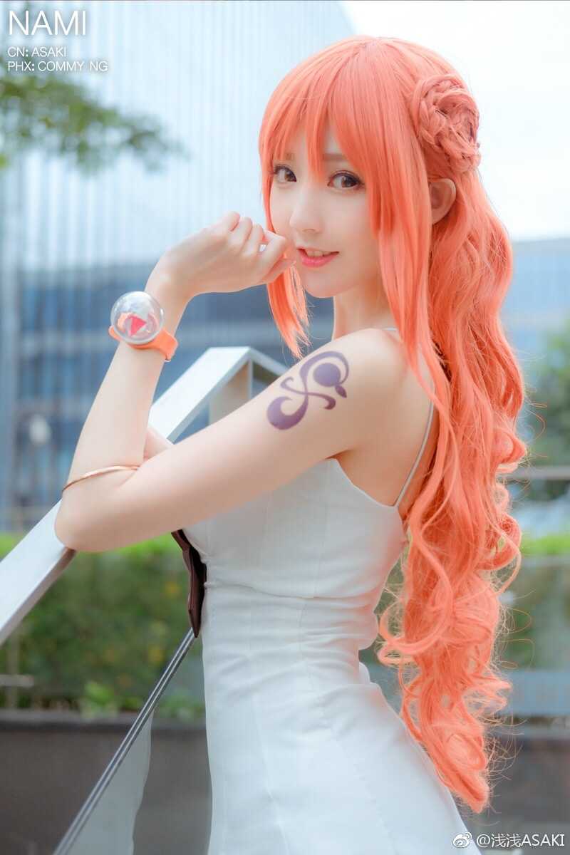 动漫 cosplay 美女 萌妹子 海贼王娜美