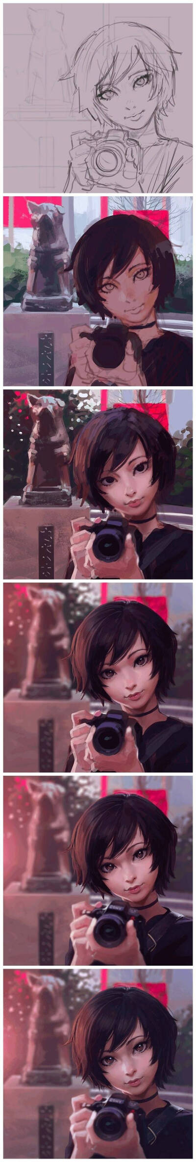 插画师 Ilya Kuvshinov 绘画教程