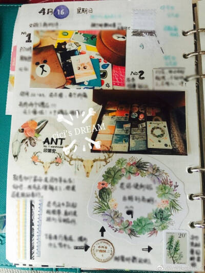 给你们看看我的手账