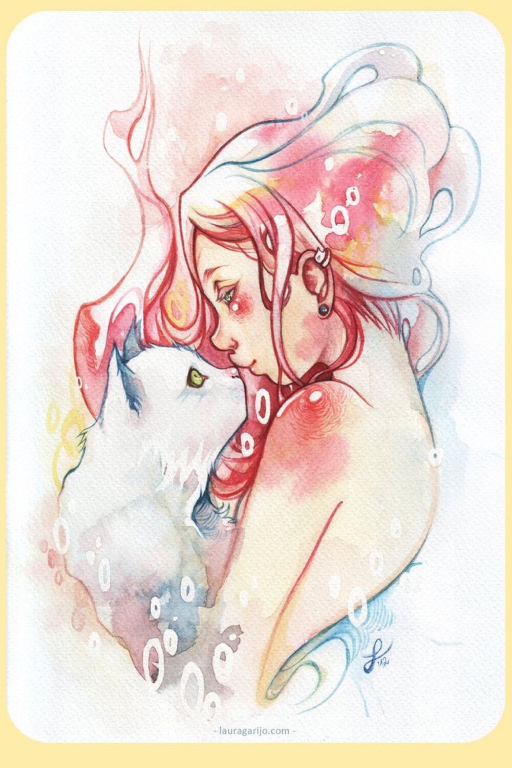 水彩 人物绘画 插画