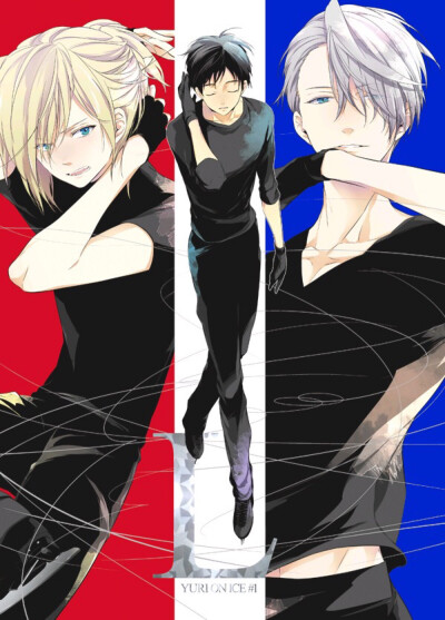 210 《冰上的尤里(YURI!!! on ICE)》主角之三 尤里·普利赛提(Yuri Plisetsky)/尤里奥/“尤拉奇卡”、主角之一 胜生勇利、主角之二 维克托·尼基福罗夫(Victor Nikiforov)/“维恰”（P站画师Ryo 12/29東シ31作品）（1…