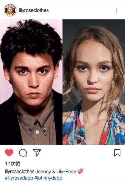 Lily Rose Depp 和 Johnny Depp